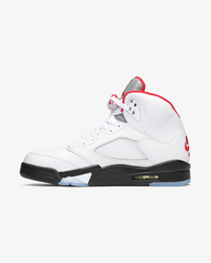 Air Jordan5 Retro Fire Red Black Tongue White 2020