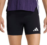 Adizero Pocket 7 Inch Mens Short Running Tights - Black