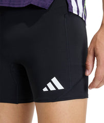 Adizero Pocket 7 Inch Mens Short Running Tights - Black