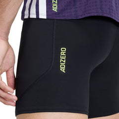 Adizero Pocket 7 Inch Mens Short Running Tights - Black