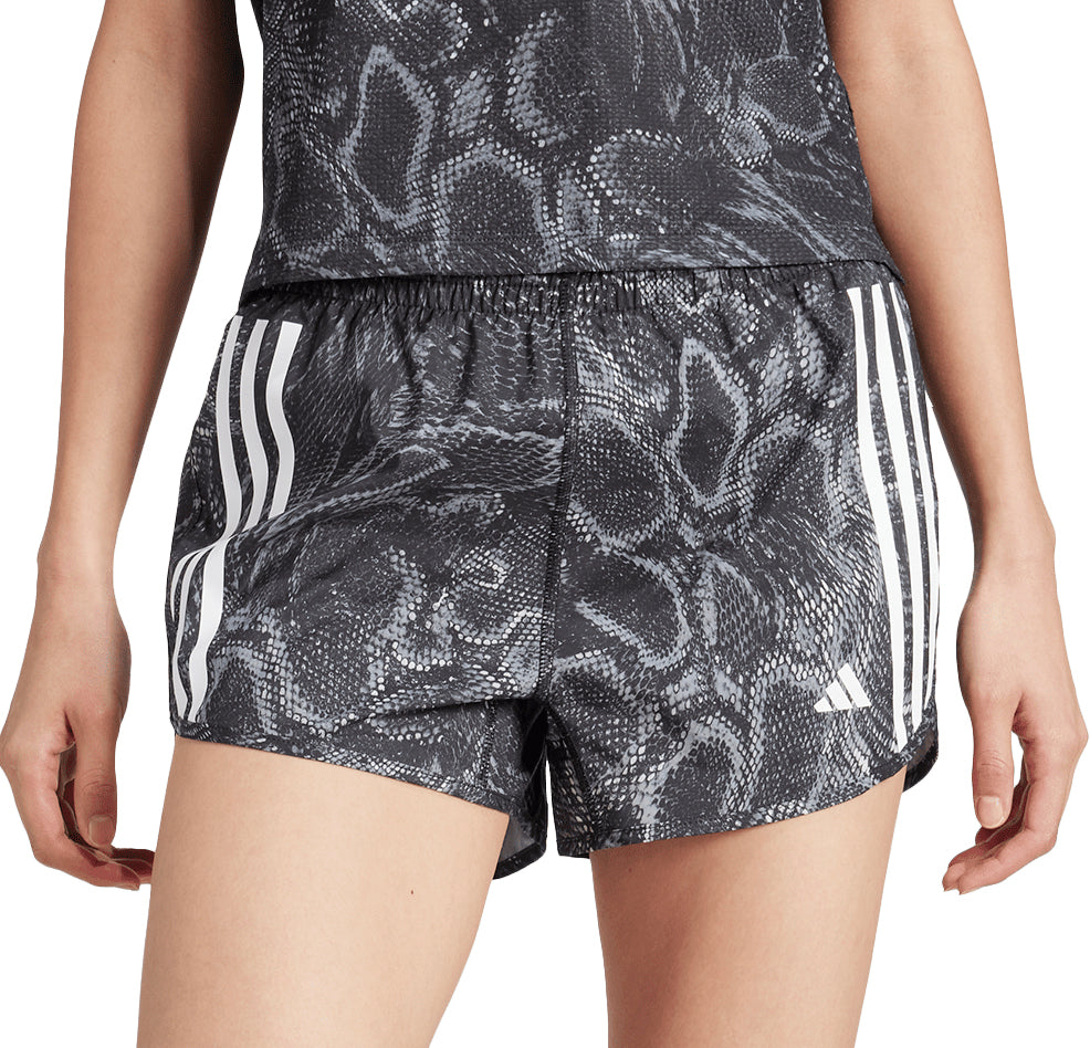 Own The Run Excite AeroReady 3 Inch Womens Running Shorts - Black